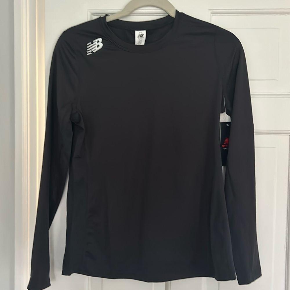New Balance Black Long Sleeve Top